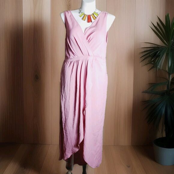 Shein Curve Plus Surplice Neck Tulip Hem Bridesmaid Dress Size 3XL NWT - Picture 2 of 9